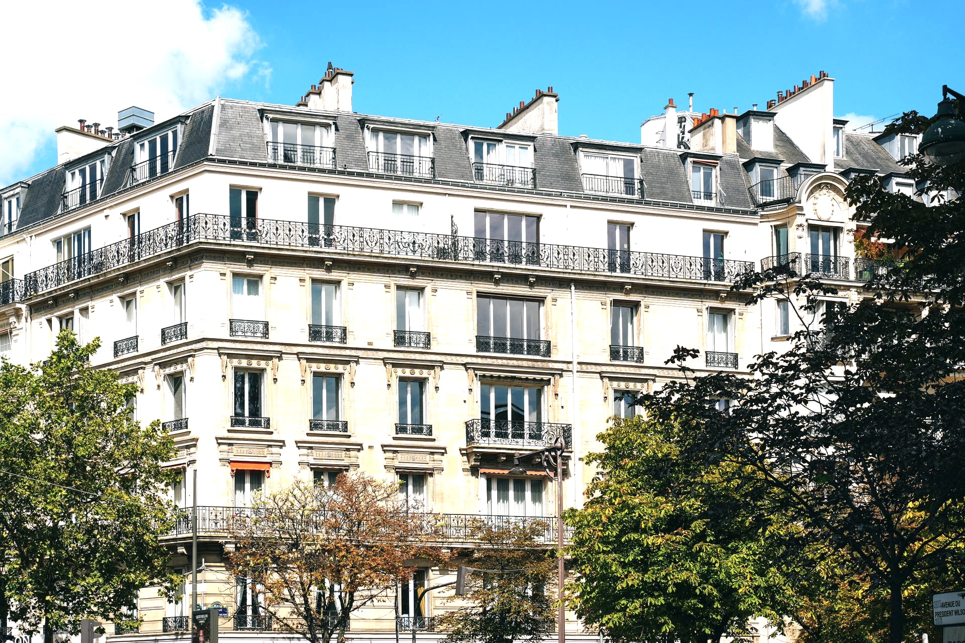 Façade d'un immeuble haussmannien